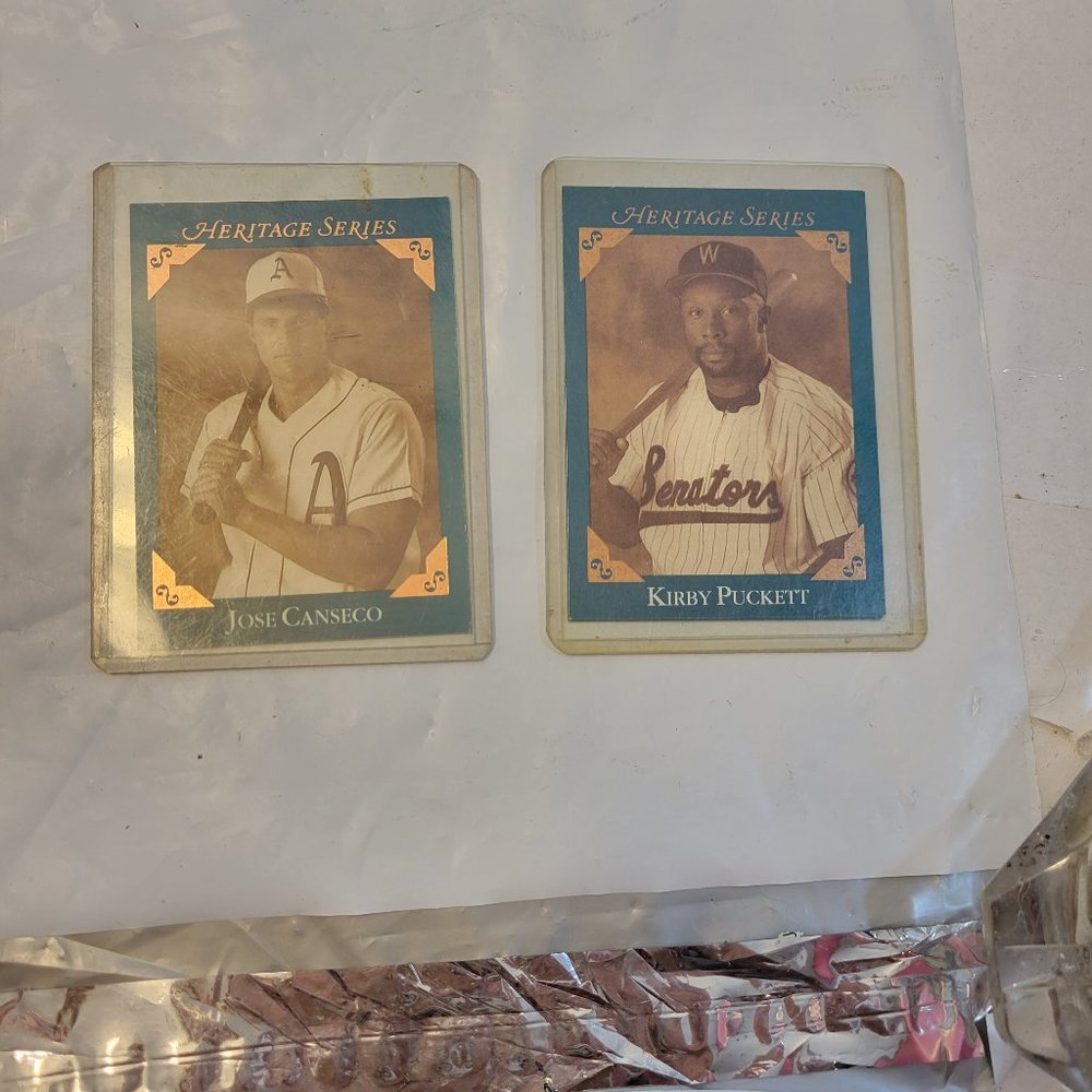 Heritage Series Baseball Cards in Plastic Cases  -- ITEM #743